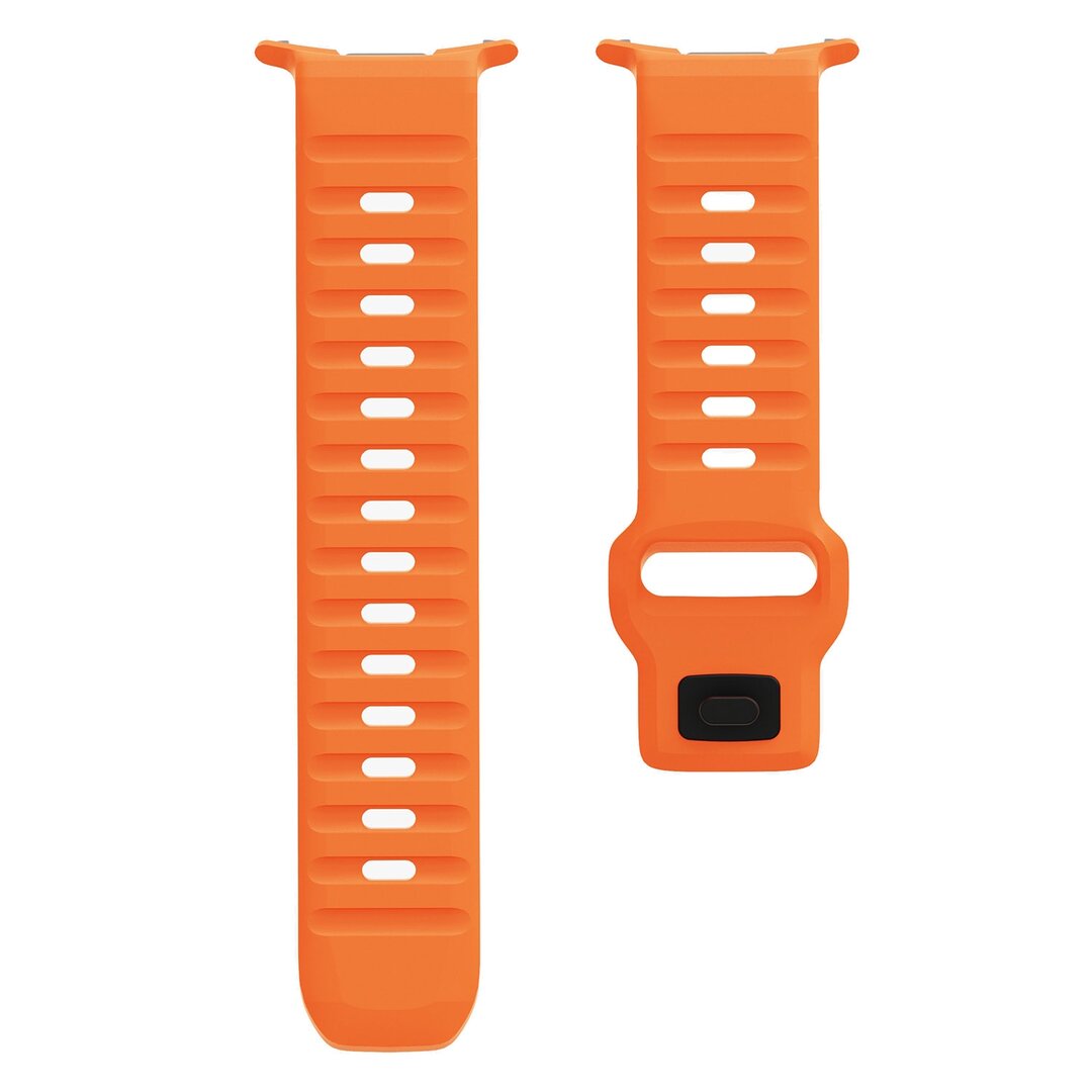 Wave siliconen bandje - Oranje - Samsung Galaxy Watch Ultra 47mm
