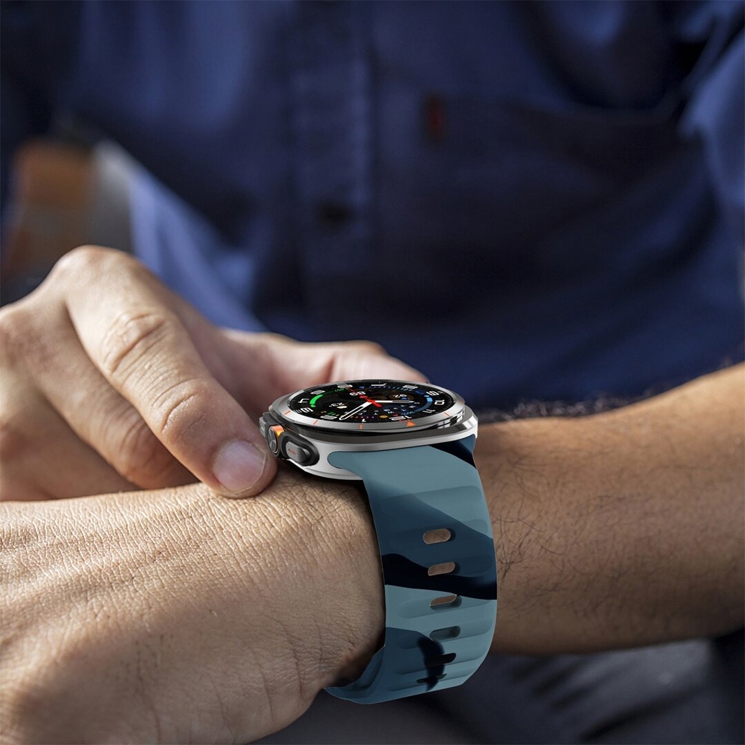Wave siliconen bandje - Camouflage - Samsung Galaxy Watch Ultra 47mm