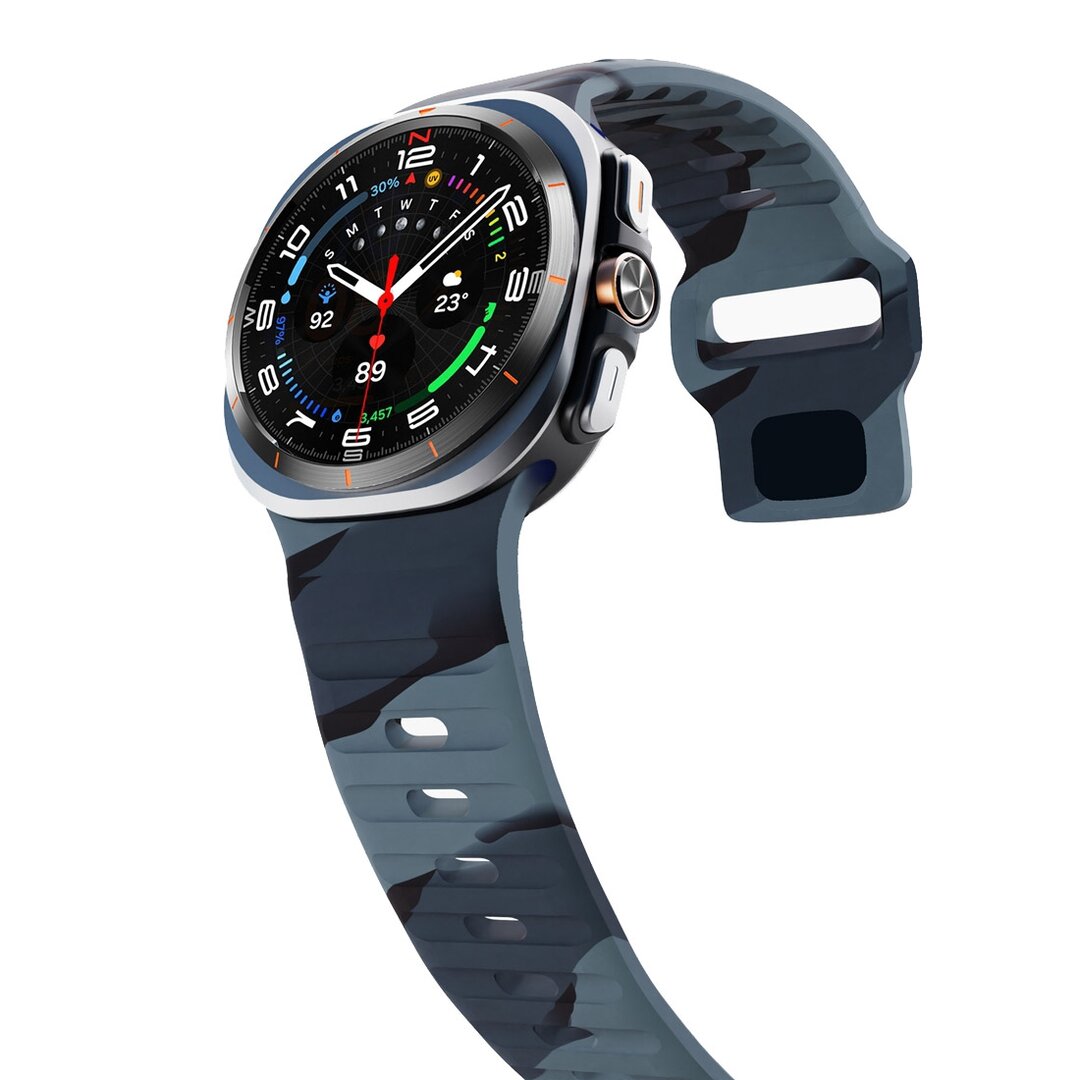 Wave siliconen bandje - Camouflage - Samsung Galaxy Watch Ultra 47mm
