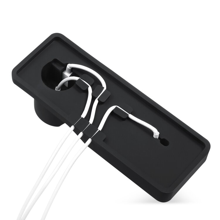 3 in 1 houder geschikt voor Apple Watch &amp; Airpods &amp; iPhone - Zwart