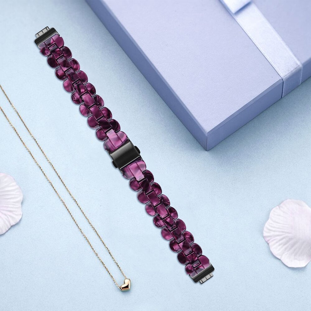 Fitbit Inspire 3 - Resin schakelbandje - Paars