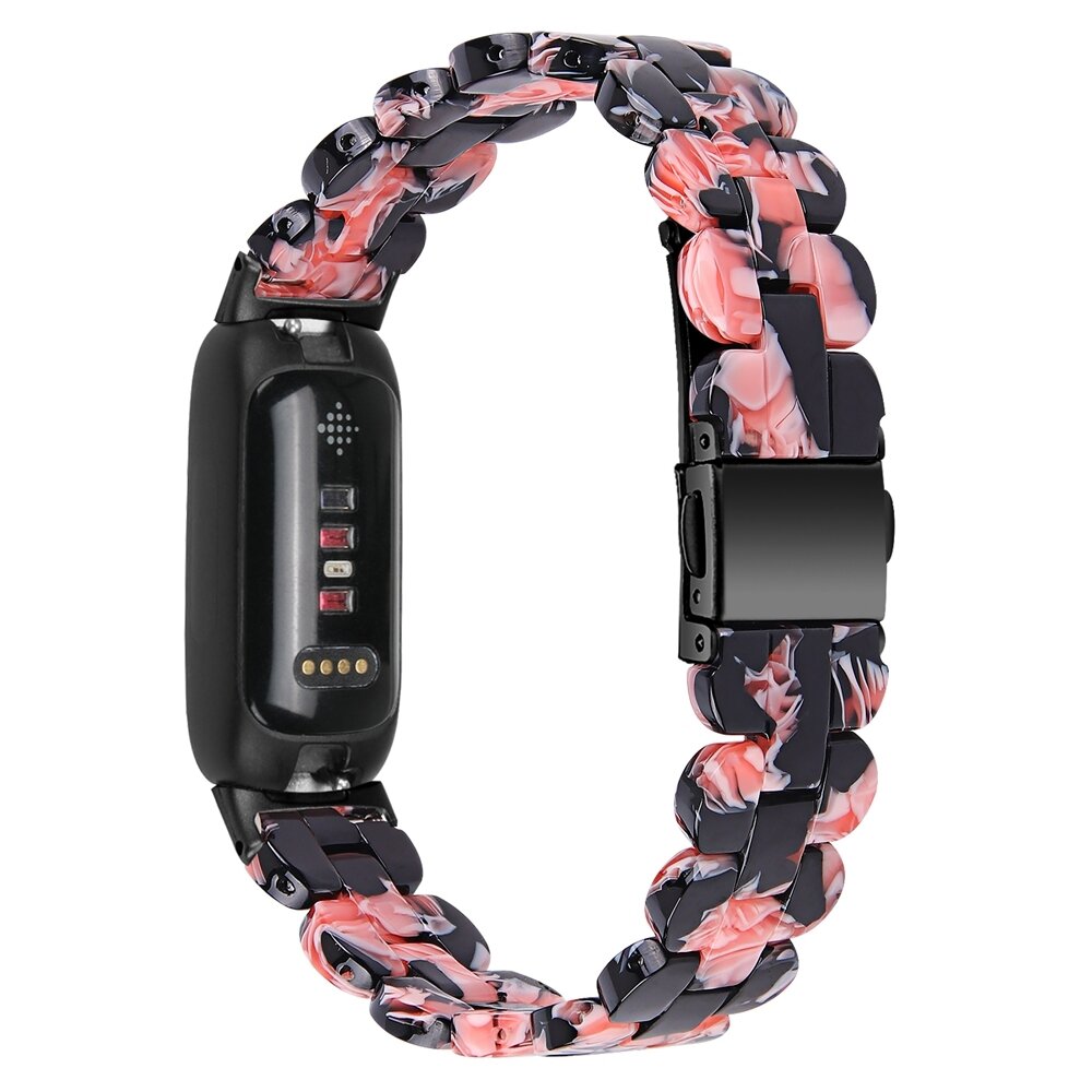 Fitbit Inspire 3 - Resin schakelbandje - Zwart met roze