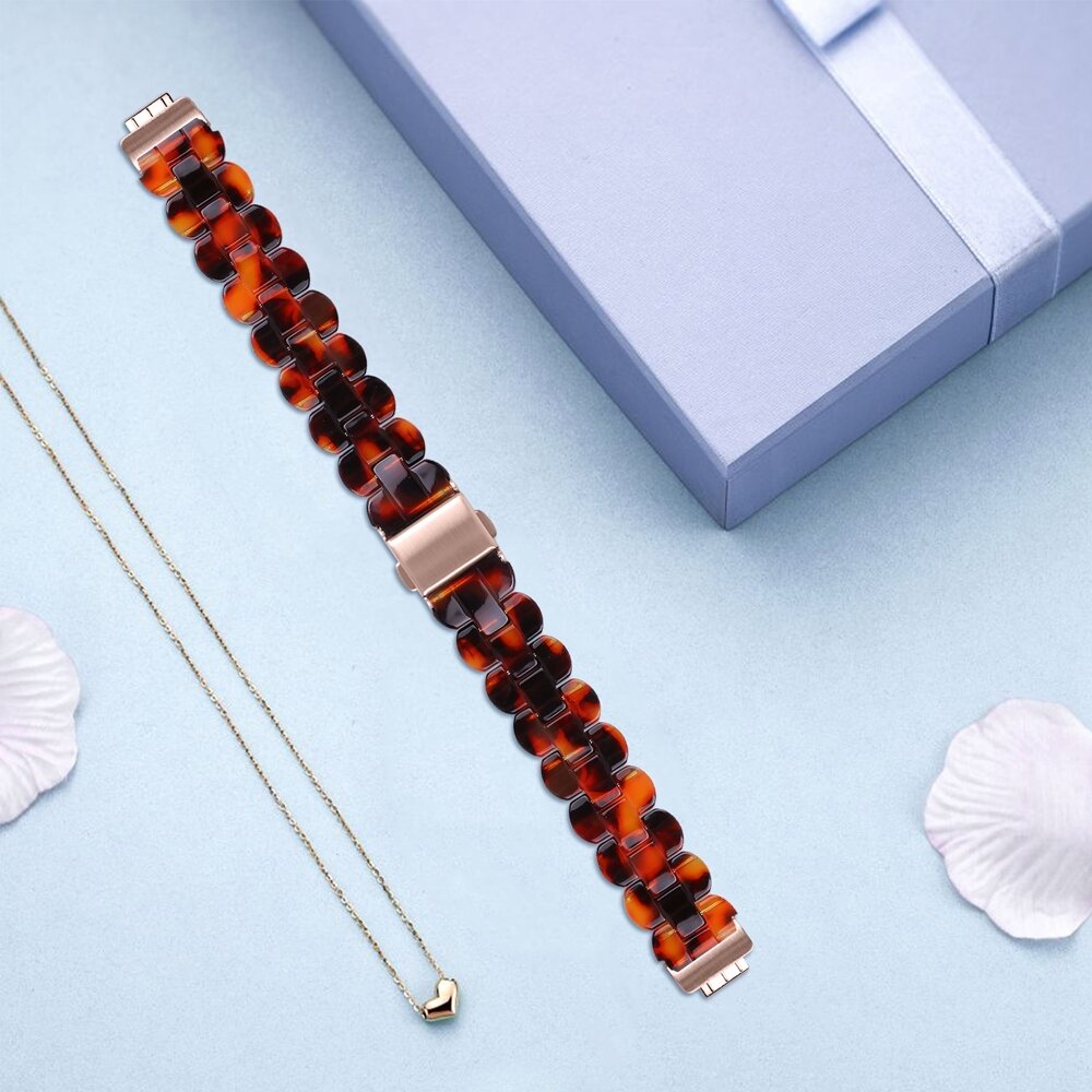 Fitbit Inspire 3 - Resin schakelbandje - Amber bruin