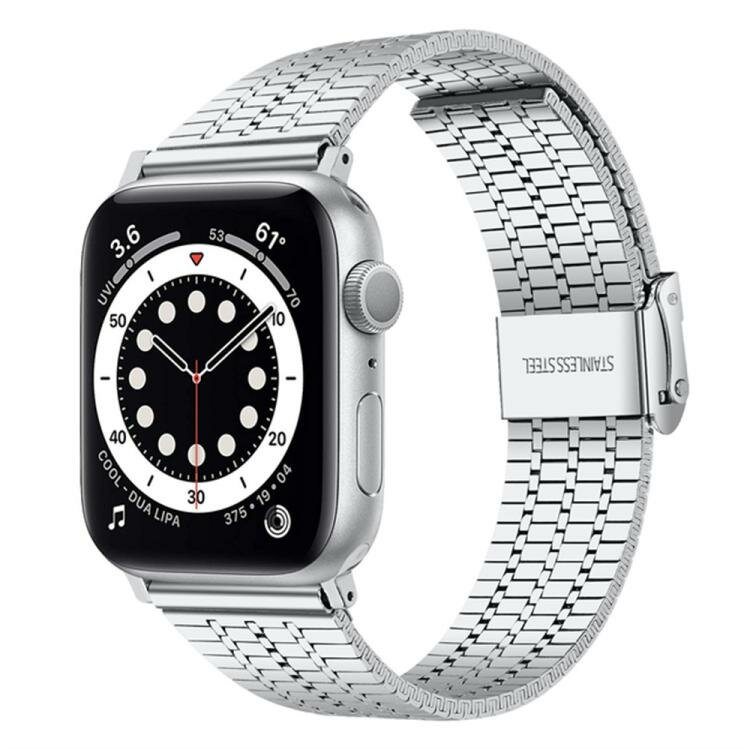 Metalen bandje - Zilver - Geschikt voor Apple watch 44mm / 45mm&nbsp;/ 46mm / 49mm