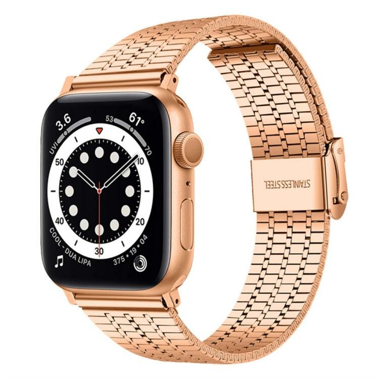 Metalen bandje - Ros&eacute; goud - Geschikt voor Apple watch 38mm / 40mm / 41mm / 42mm