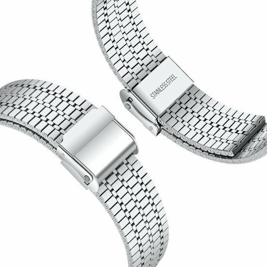 Metalen bandje - Zilver - Geschikt voor Apple watch 38mm / 40mm / 41mm / 42mm
