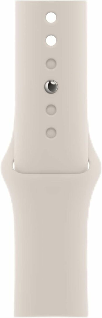 Rubberen sportbandje - Sterrenlicht / starlight - Geschikt voor Apple Watch 44mm / 45mm&nbsp;/ 46mm / 49mm