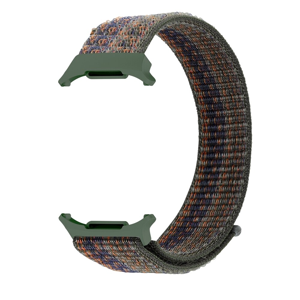 Nylon loop bandje - Groen gem&ecirc;leerd - Samsung Galaxy Watch Ultra 47mm