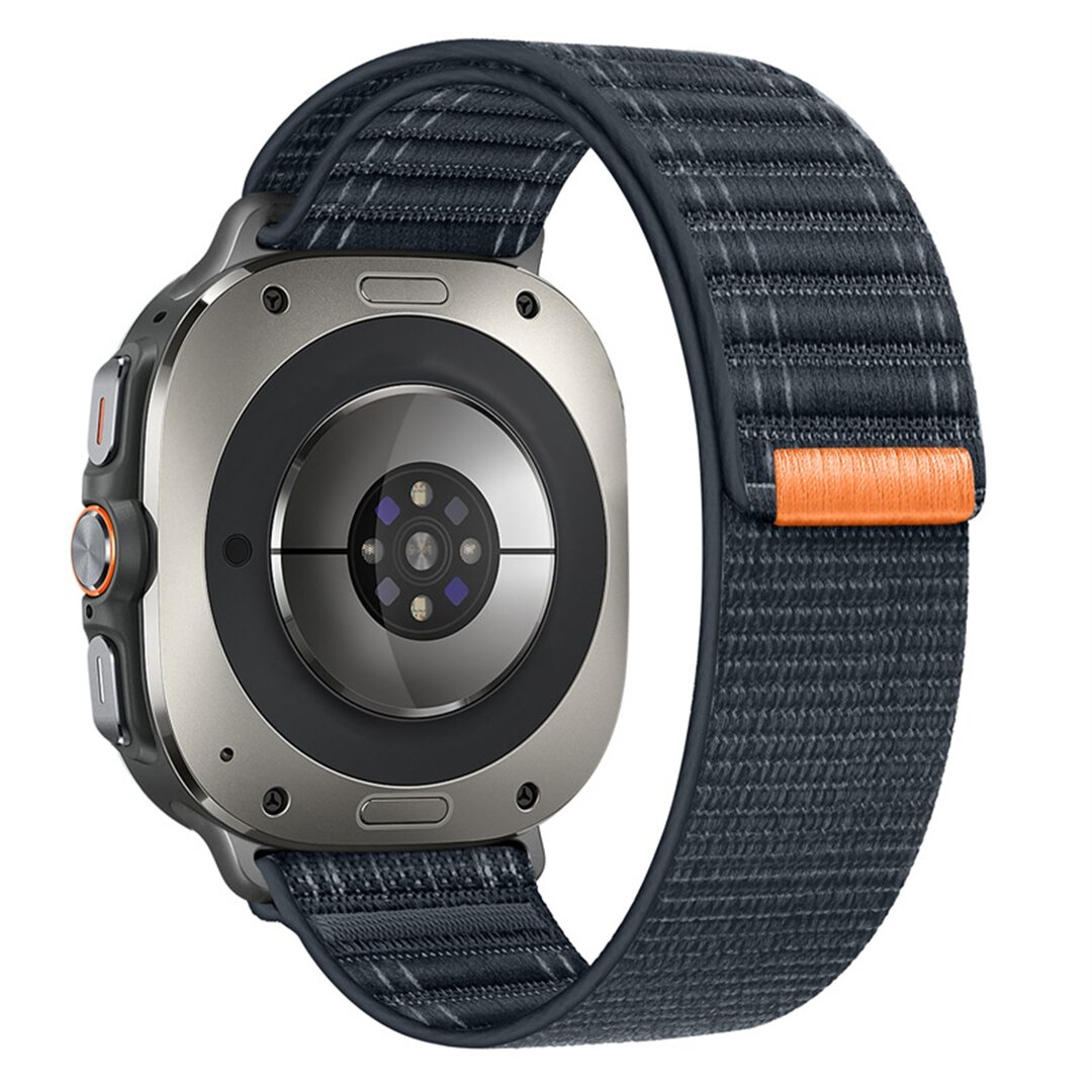 Nylon Wave band - Donkerblauw - Samsung Galaxy Watch Ultra / Ultra 2 - 47mm