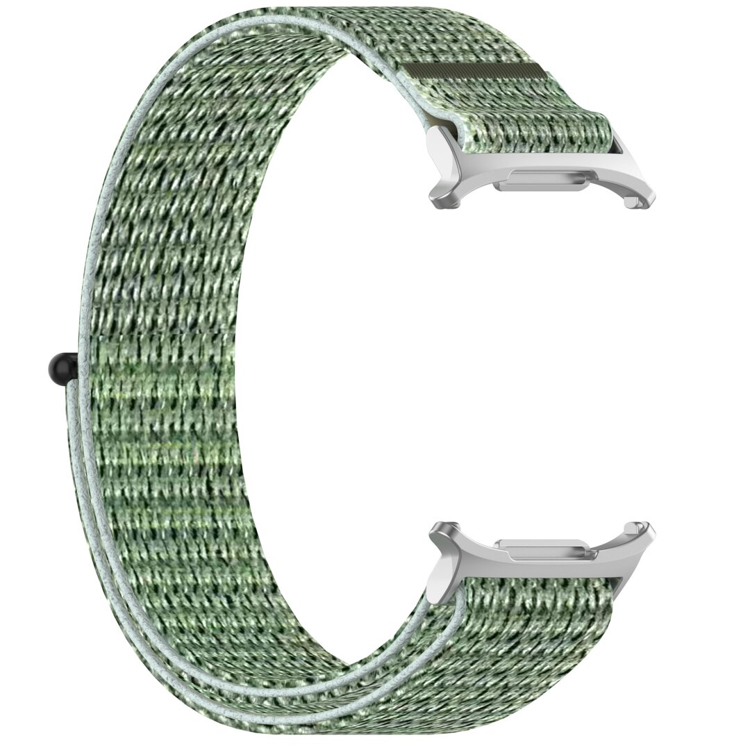 Nylon Sport loop bandje - Lichtgroen - Samsung Galaxy Watch Ultra 47mm