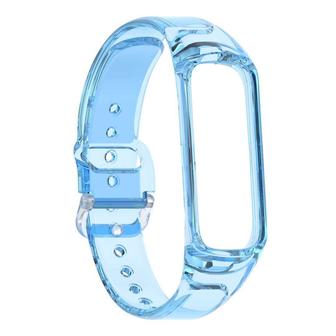 Doorzichtige TPU band (zon verkleurend) - Transparant blauw - Samsung Galaxy Fit 2