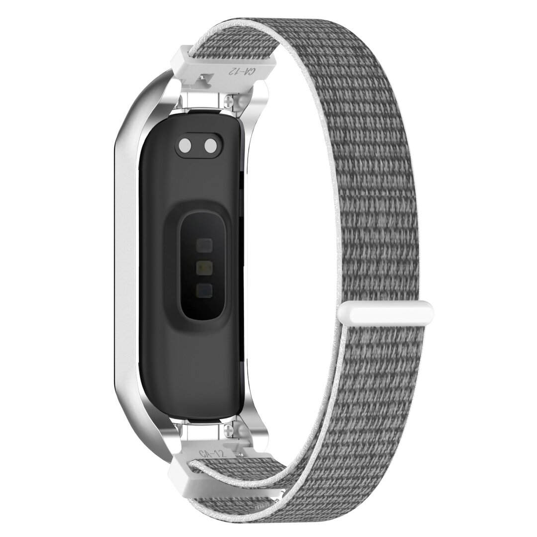 Nylon sport loop band - Wit / grijs - Samsung Galaxy Fit 2