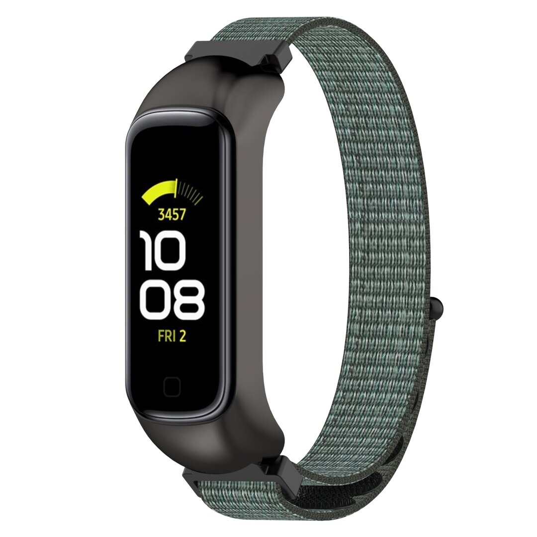 Nylon sport loop band - Groen / grijs - Samsung Galaxy Fit 2