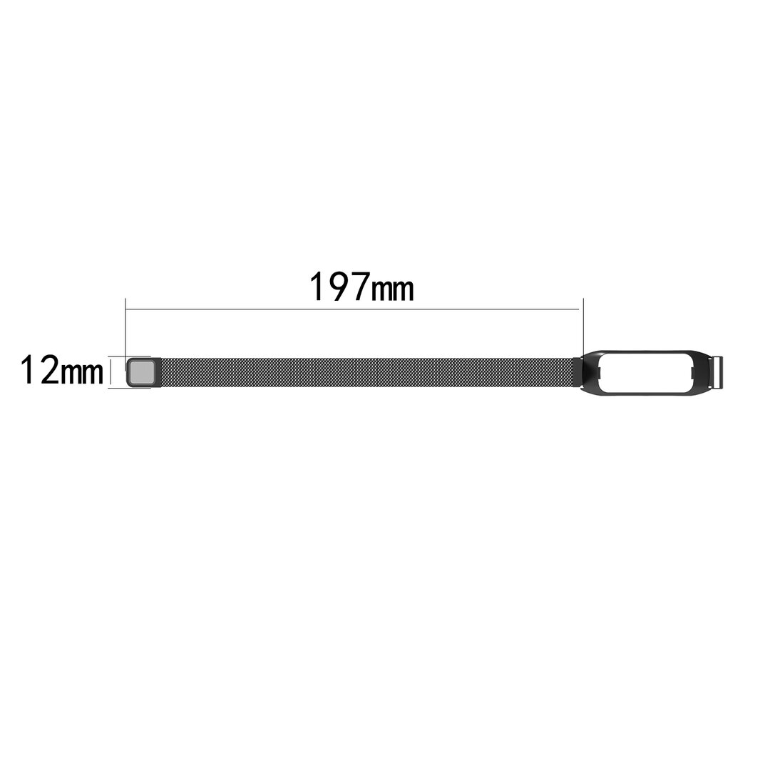 Milanese band - Zilver - Samsung Galaxy Fit 2