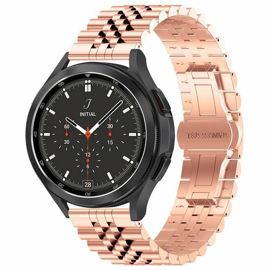 Stalen band - Ros&eacute; goud - Huawei Watch 4 (pro) / 3 (pro) / Ultimate