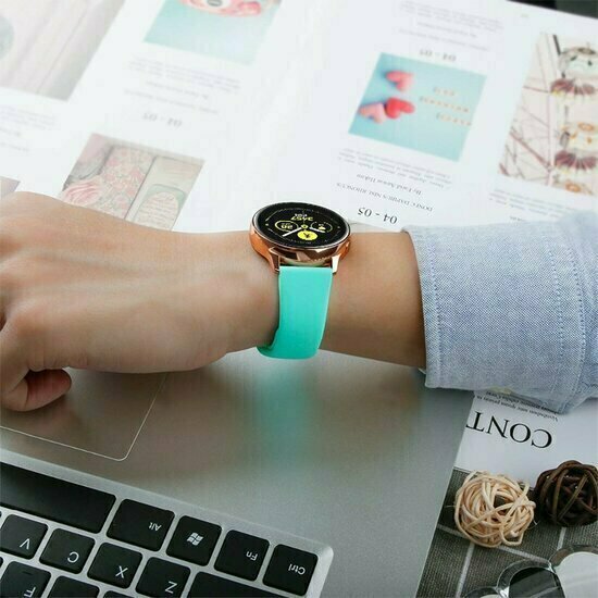 Rubberen sportband - Aqua blauw - Huawei Watch 4 (pro) / 3 (pro) / Ultimate / Ultimate 2