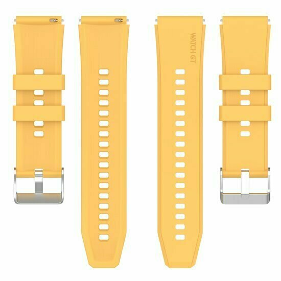 Siliconen sportband - Geel - Huawei Watch 4 (pro) / 3 (pro) / Ultimate / Ultimate 2