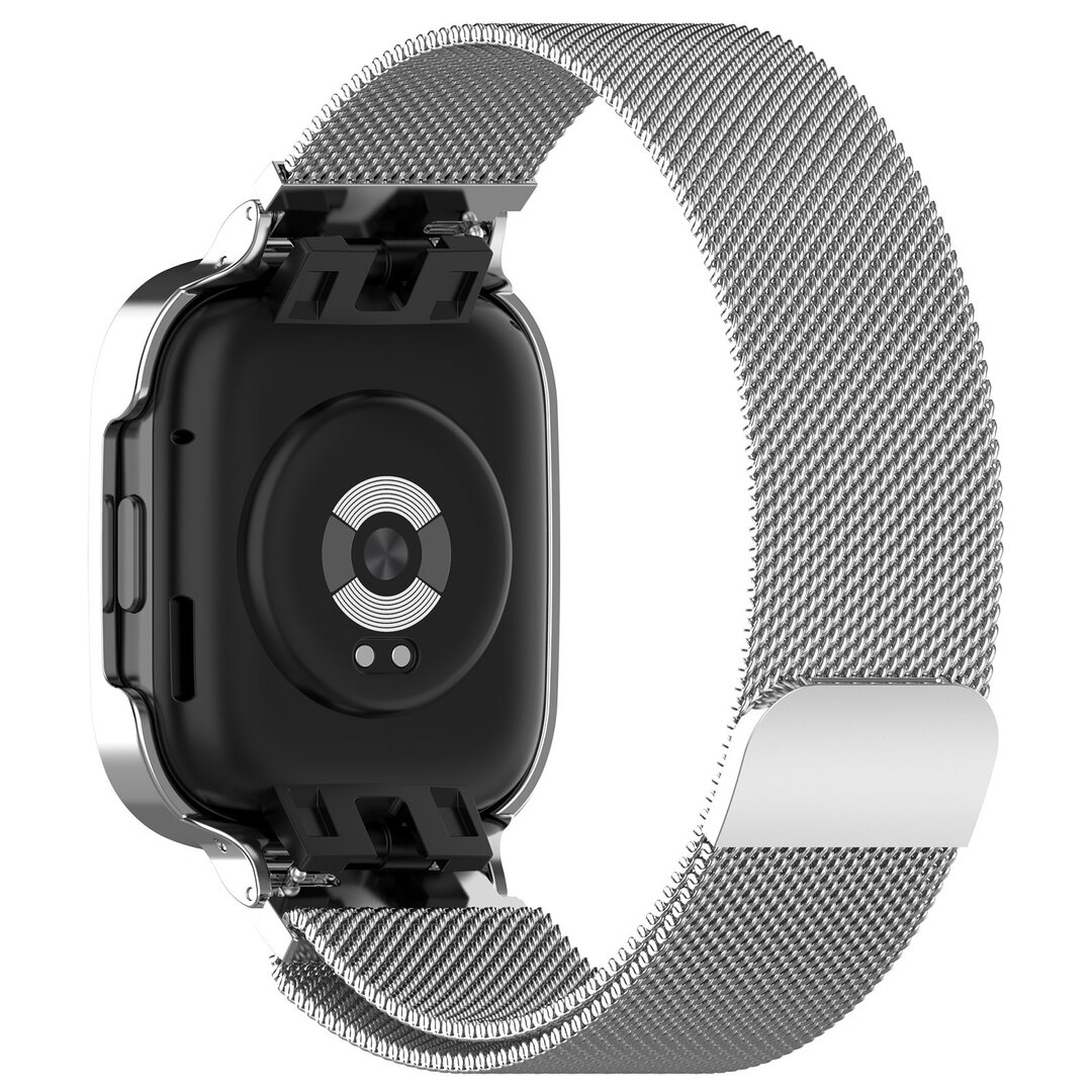 Milanese bandje met case - Zilver - Xiaomi Redmi Watch 3