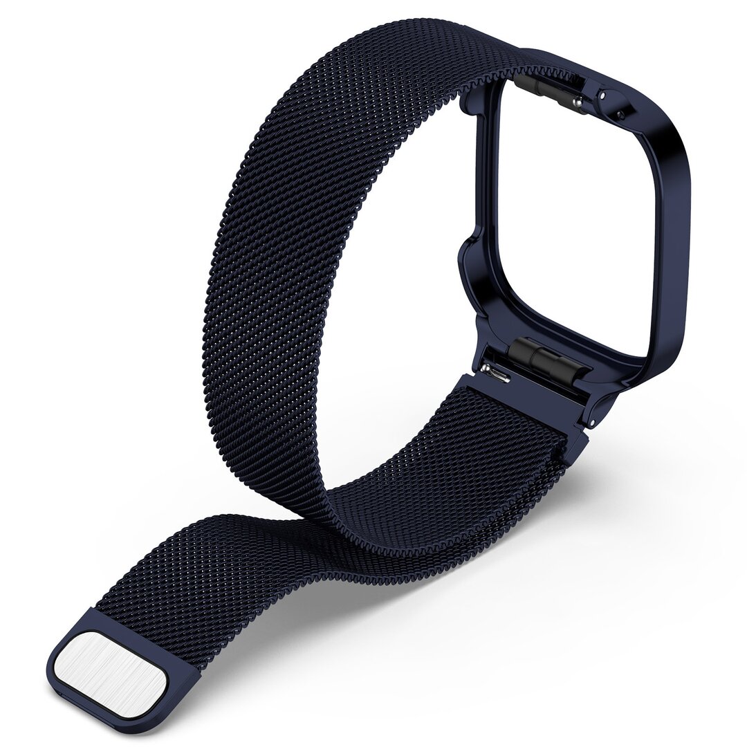 Milanese bandje met case - Donkerblauw - Xiaomi Redmi Watch 3