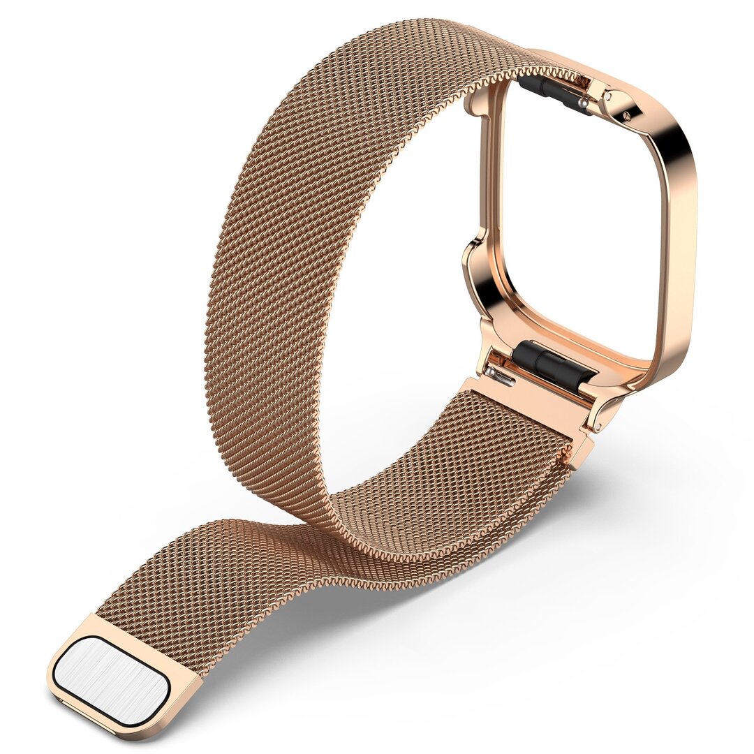 Milanese bandje met case - Champagne goud - Xiaomi Redmi Watch 3 / Mi Watch Lite 3