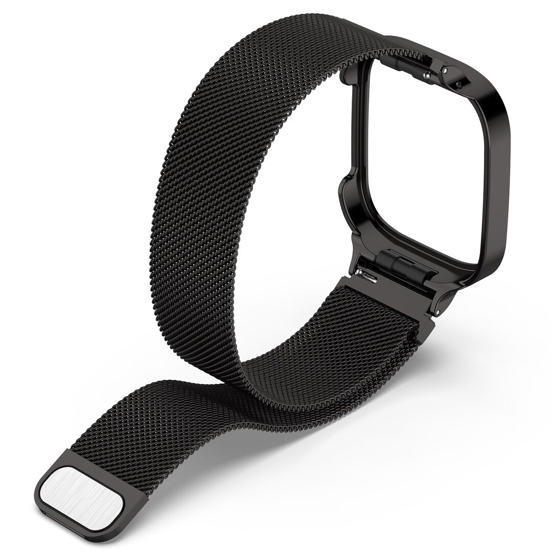 Milanese bandje met case - Zwart - Xiaomi Redmi Watch 3