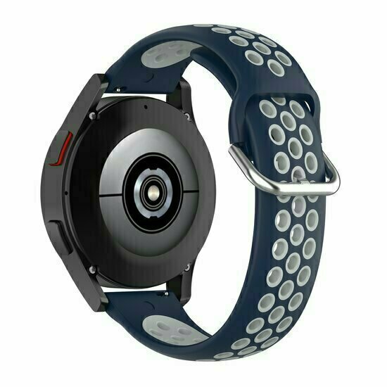 Siliconen sportbandje met gesp - Donkerblauw + grijs&nbsp; - Huawei Watch 4 (pro) / 3 (pro) / Ultimate / Ultimate 2