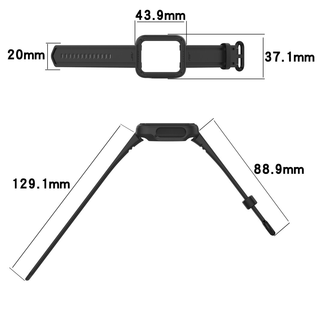 Siliconen sportband met case - Beige - Xiaomi Redmi Watch 2 (Lite)