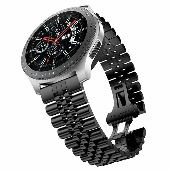 Stalen band - Zwart - Samsung Galaxy Watch 4 Classic - 42mm &amp; 46mm