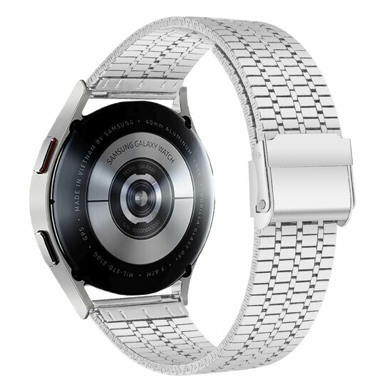 Stalen bandje - Zilver - Samsung Galaxy Watch 4 Classic - 42mm &amp; 46mm