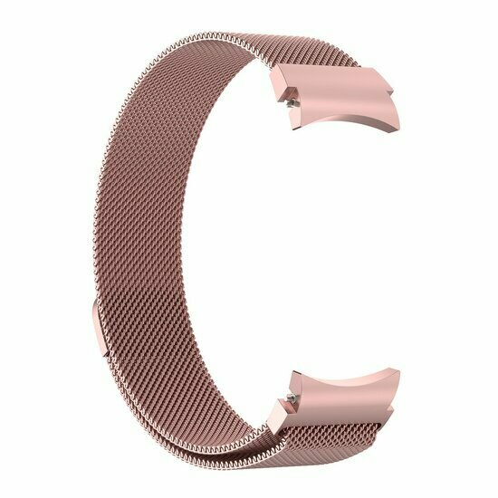 Samsung Galaxy Watch 4 Classic - 42mm / 46mm - Milanese bandje (ronde connector) - Ros&eacute; goud