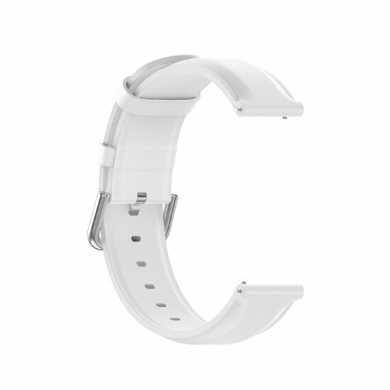 Classic leren bandje - Wit - Samsung Galaxy Watch 5 (Pro) - 40mm / 44mm / 45mm