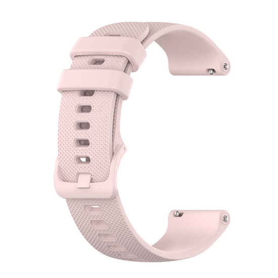 Garmin Venu 3s / Vivoactive 4s / Venu 2s / Vivomove 3s / Forerunner 255s - Sportband met motief - Lichtroze