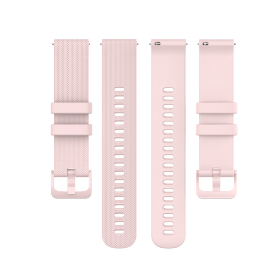 Garmin Venu 3s / Vivoactive 4s / Venu 2s / Vivomove 3s / Forerunner 255s - Sportband met motief - Lichtroze