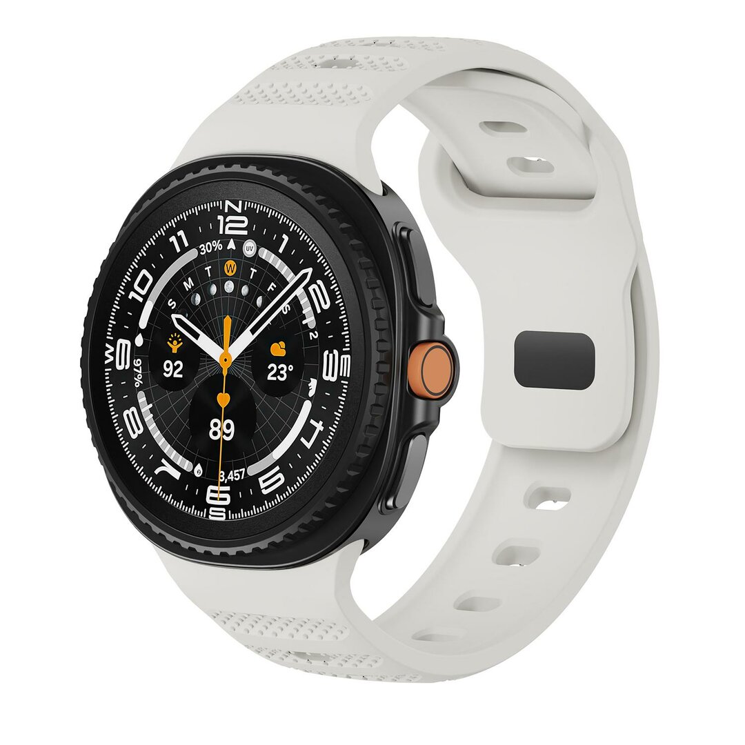 Wave met motief siliconen band - Starlight - Samsung Galaxy Watch 8 - 40mm / 44mm