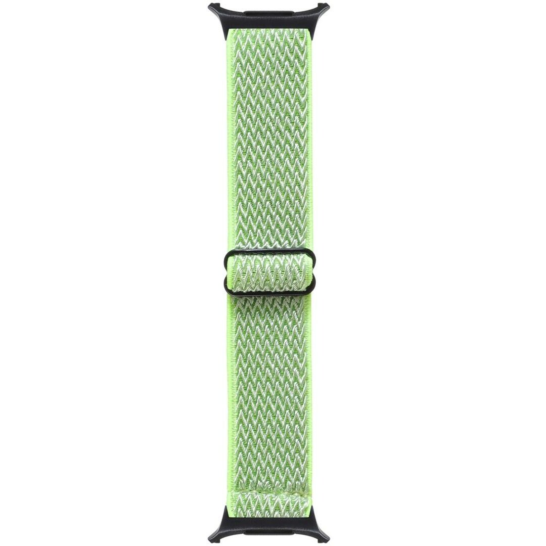 Elastische solo loop nylon bandje - Neon groen / geel - Samsung Galaxy Watch 8 - 40mm / 44mm