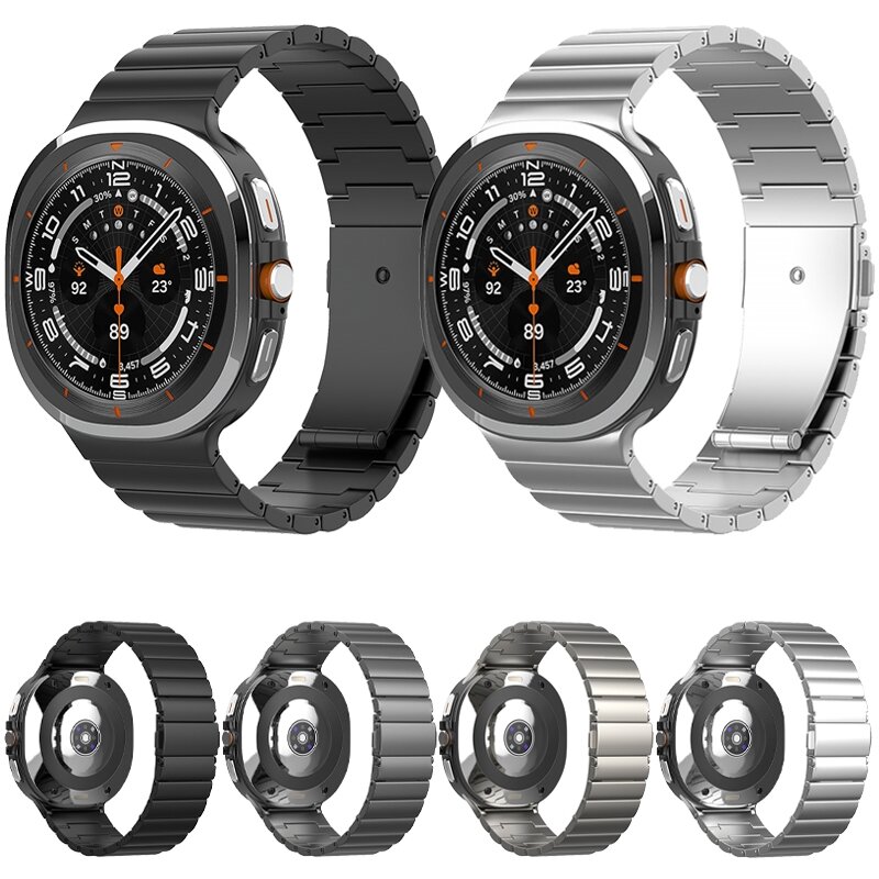 Titanium Luxe band - Space Grey - Samsung Galaxy Watch 8 - 40mm / 44mm