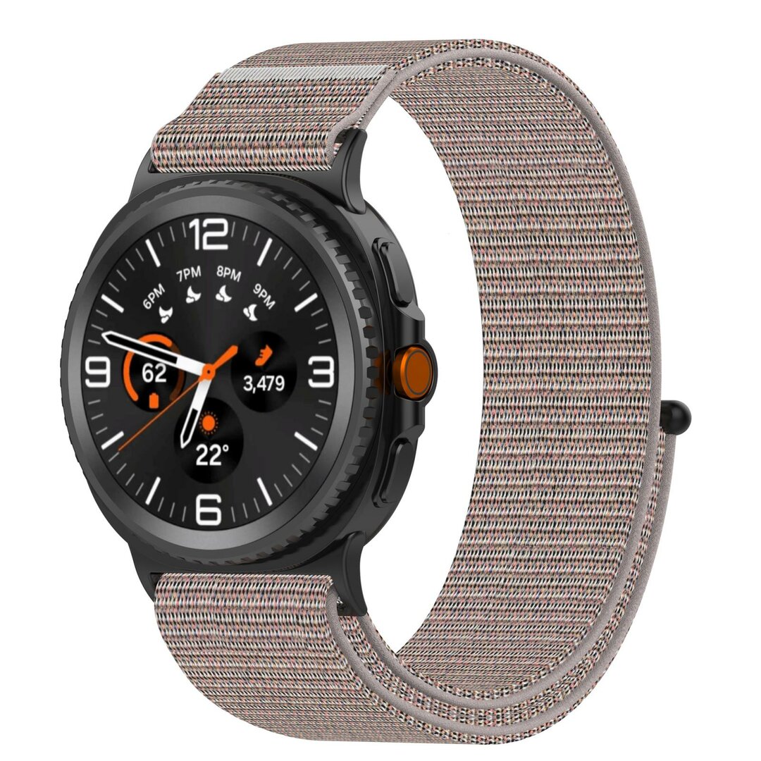 Sportloop nylon bandje - Zandroze - Samsung Galaxy Watch 8 - 40mm / 44mm