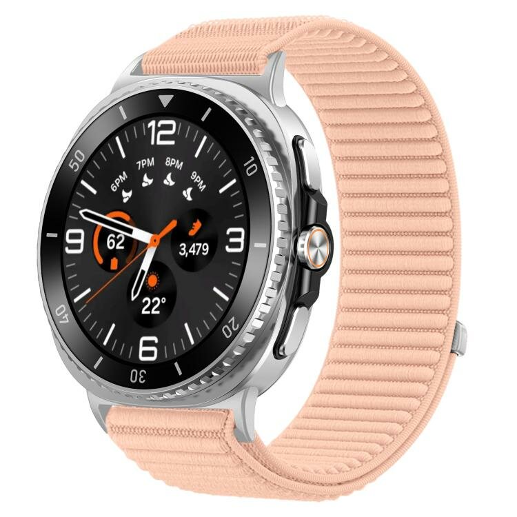 Nylon ribbelbandje - Zandroze - Samsung Galaxy Watch 8 - 40mm / 44mm