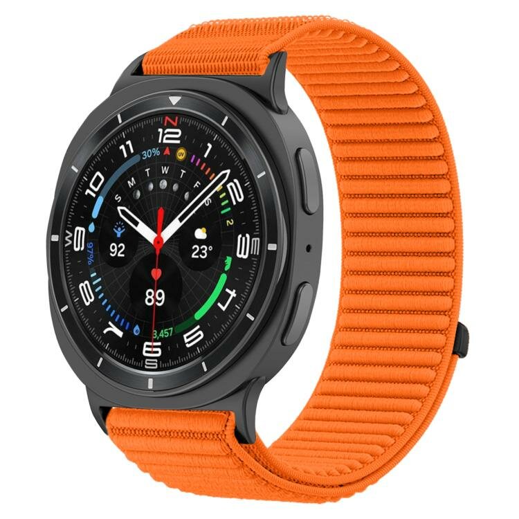 Nylon ribbelbandje - Oranje - Samsung Galaxy Watch 8 - 40mm / 44mm