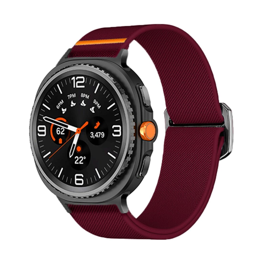 Nylon Loop bandje - Bordeaux - Samsung Galaxy Watch 8 - 40mm / 44mm