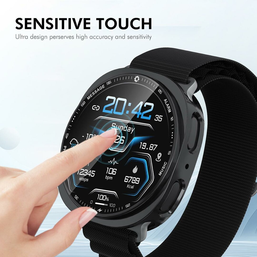TPU case - Zwart - Samsung Galaxy Watch 8 - 44mm