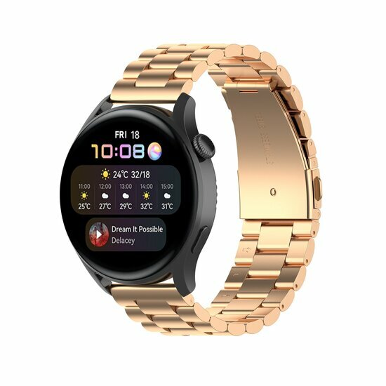 Garmin Forerunner 970 / 570 (47mm) / 255 - Stalen schakelband - Champagne goud