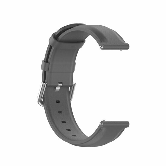 Classic leren bandje - Grijs - Garmin Vivoactive 6 / Vivoactive 5 / Vivoactive 3