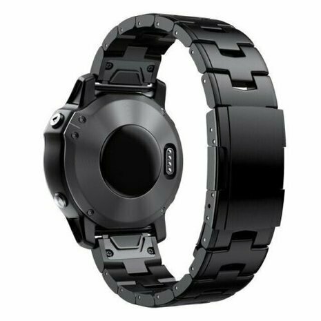 Titanium schakelband - Zwart - Garmin Fenix 8 / 8 Pro - 51mm