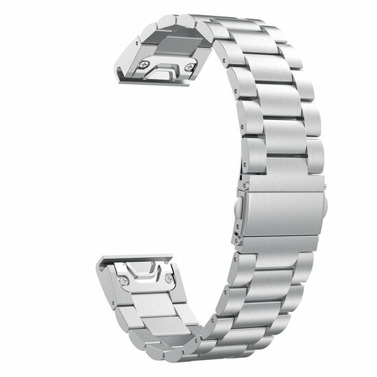 Stalen schakelband - Zilver - Garmin Fenix 8 / 8 Pro - 51mm