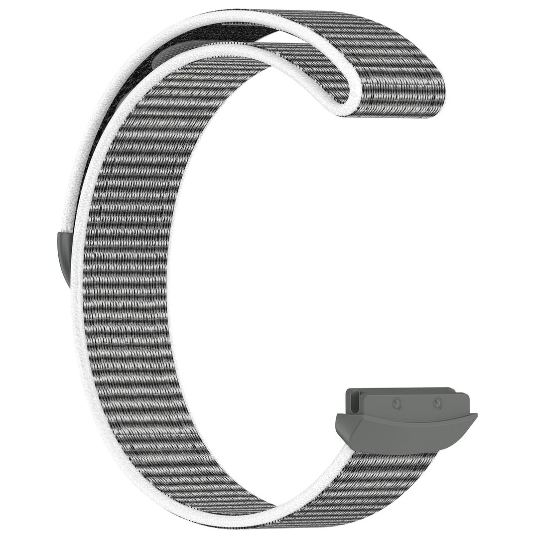 Fitbit Ace LTE - Nylon loop band met klittenbandsluiting - Grijs