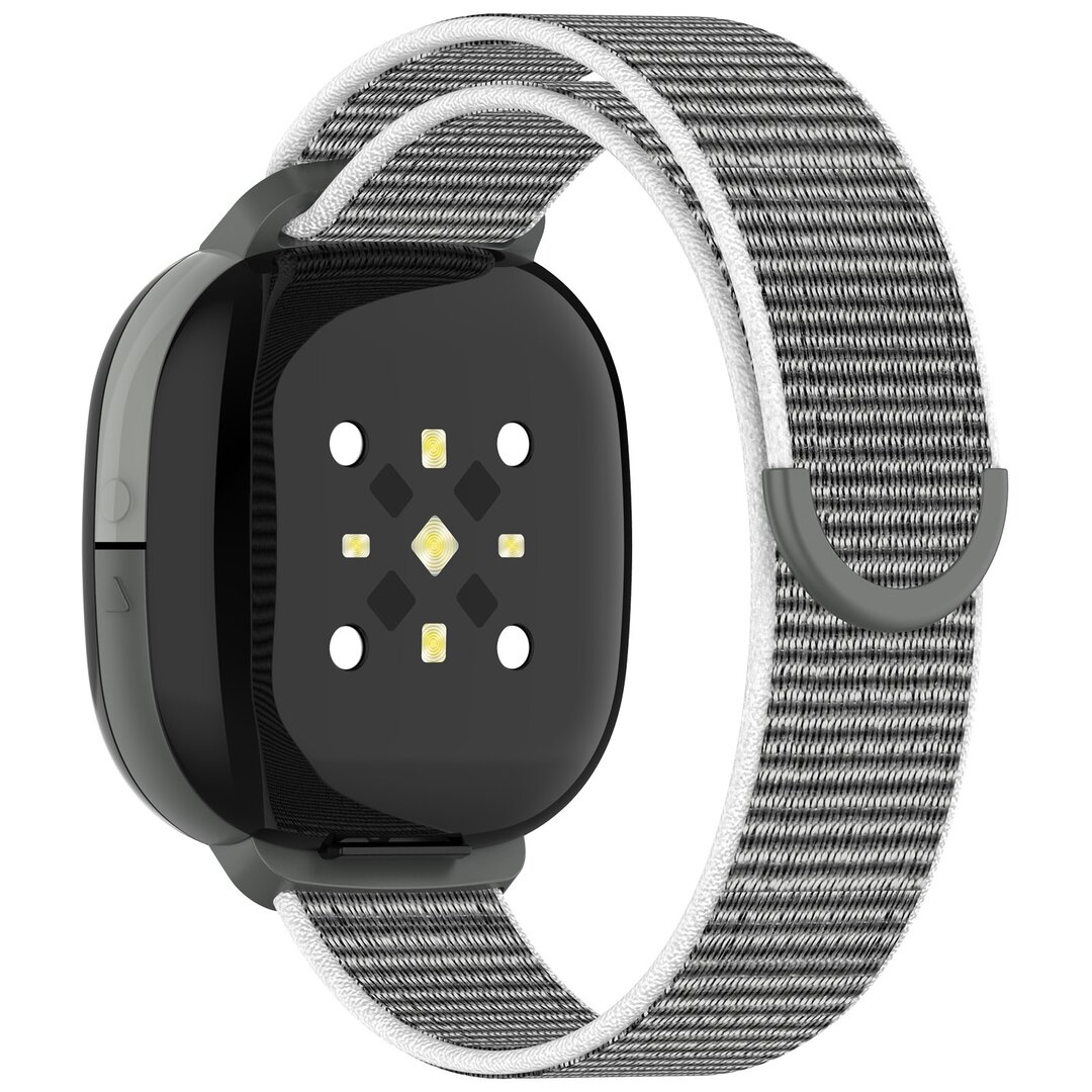 Fitbit Ace LTE - Nylon loop band met klittenbandsluiting - Grijs