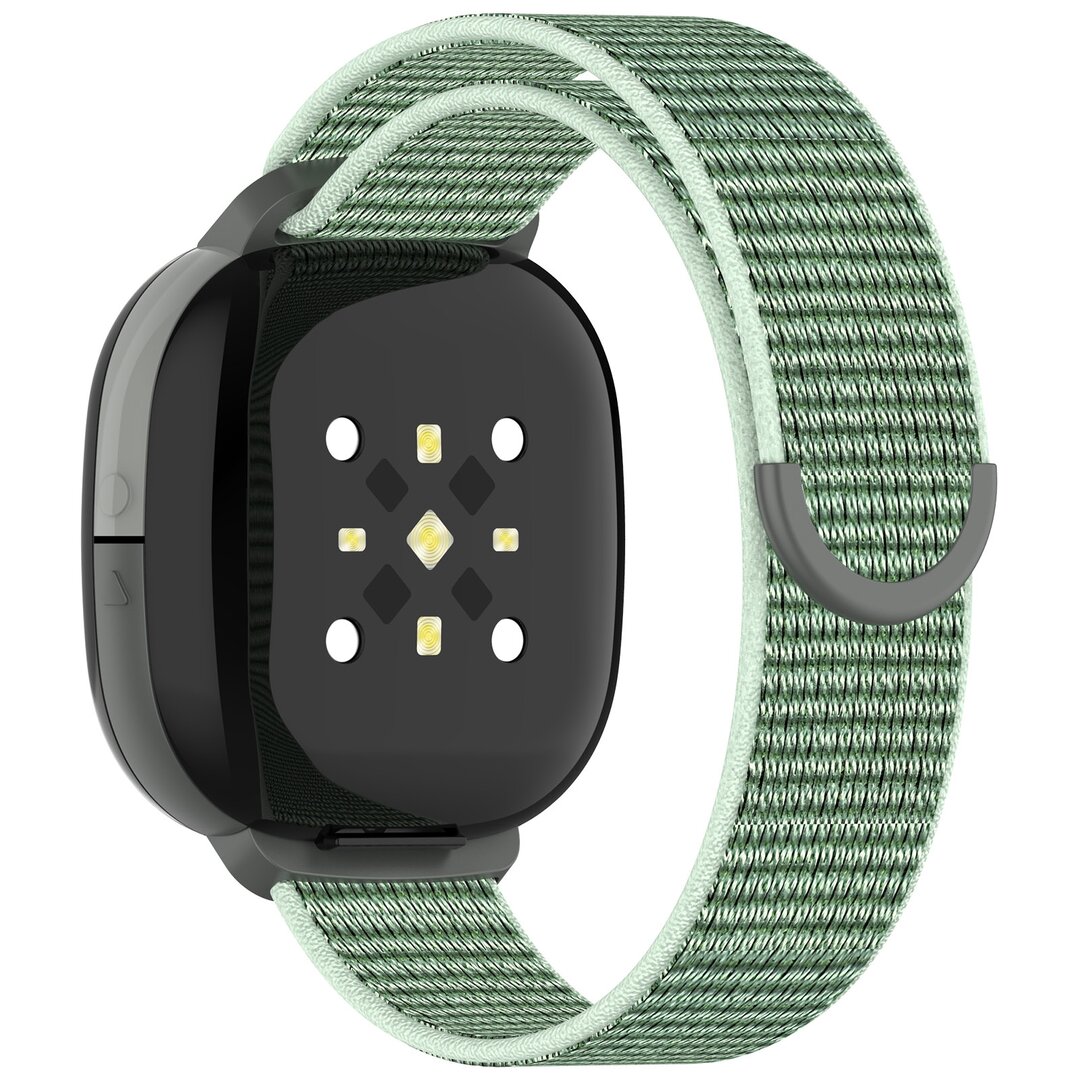 Fitbit Ace LTE - Nylon loop band met klittenbandsluiting - Groen
