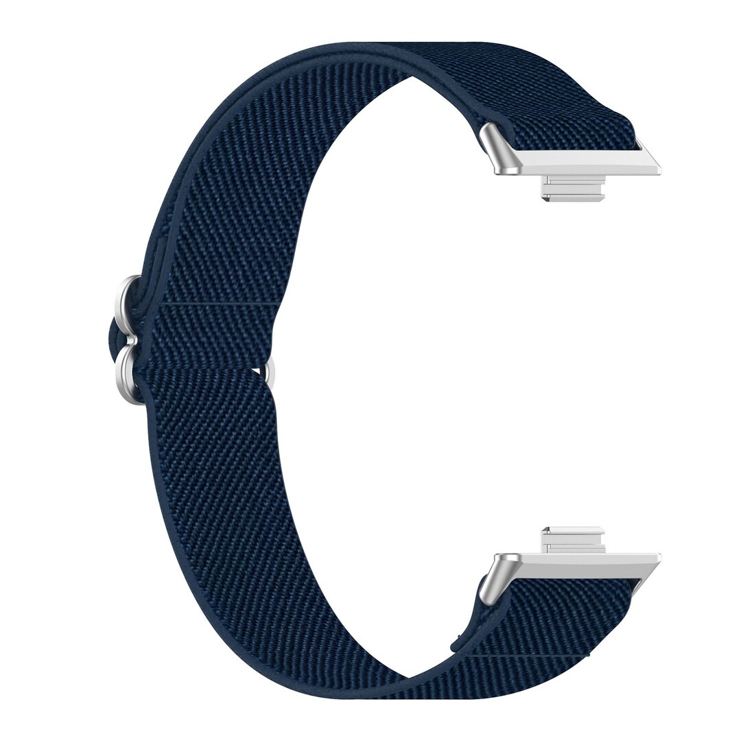 Elastische nylon band - Donkerblauw - Huawei Watch Fit 3 / Fit 4