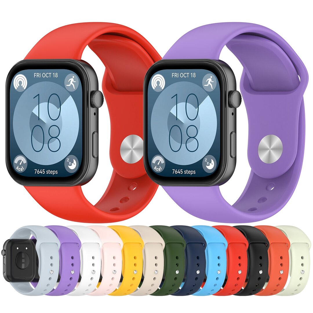 Siliconen sportband - Lichtblauw - Huawei Watch Fit 5 / 4 / 3